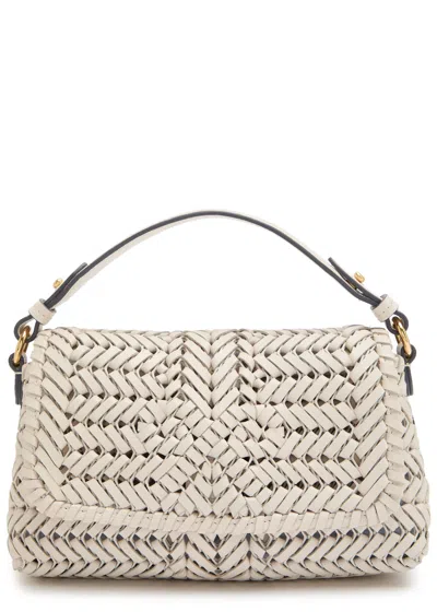 Anya Hindmarch The Neeson Woven Leather Cross-body Bag In Neutral