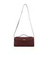 Anya Hindmarch Bordeaux Cowhide Clutch In Burgundy