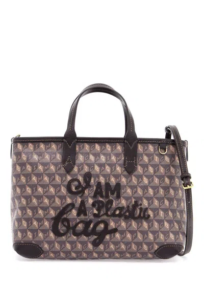 Anya Hindmarch Tote Bag I Am A Plastic Bag With In Brown
