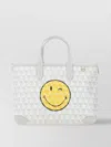 Anya Hindmarch Printed Canvas Xs I Am A Plastic Bag Handbag