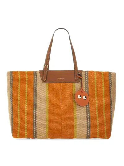 Anya Hindmarch Raffia Tote Bag In Multicolor