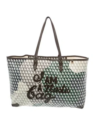 Pre-owned Anya Hindmarch Tote In Neutral