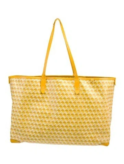Pre-owned Anya Hindmarch Tote In Yellow