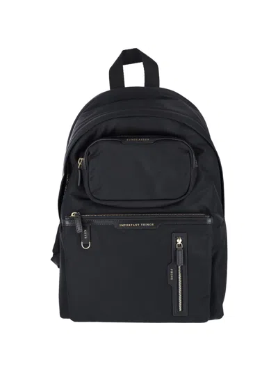 Anya Hindmarch Travel Backpack "luxury" In Black  