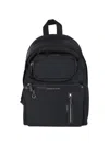 Anya Hindmarch Black Nylon Travel Backpack With Leather Accents In Black