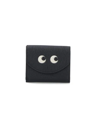 ANYA HINDMARCH TRI-FOLD WALLET EYES