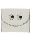 Anya Hindmarch Trifold Mini "eyes" Wallet In Silver