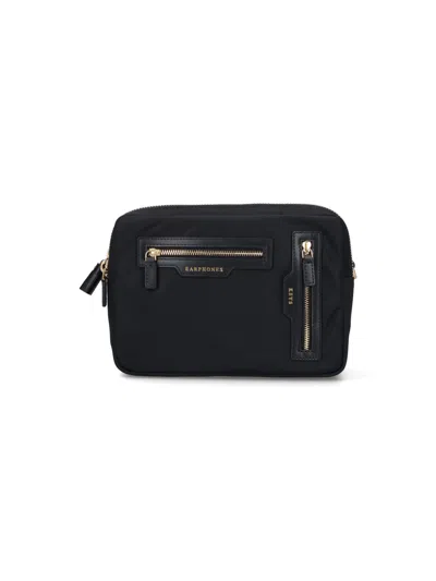 Anya Hindmarch Triple Zip Cross-body Bag In Black