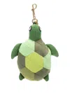 Anya Hindmarch Womens Green Turtle Charm Woven Shopper Bag