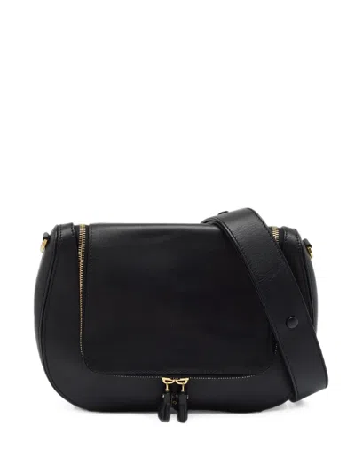 Pre-owned Anya Hindmarch Vere Leather Shoulder Bag In Black