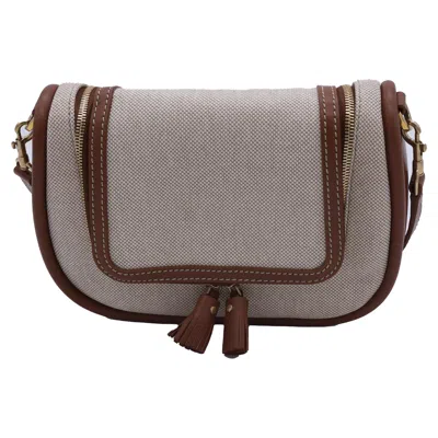 Anya Hindmarch Vere Satchel Crossbody Bag In Beige Canvas In Sand