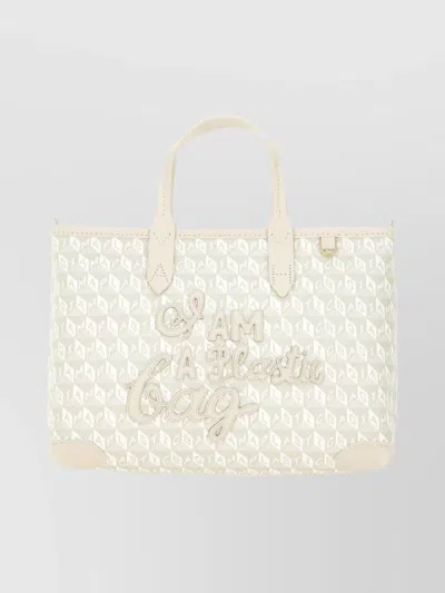 Anya Hindmarch Versatile Tote Bag Embroidered Detail In Neutral