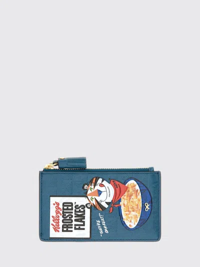 Anya Hindmarch Wallet Woman Color Blue In Multi