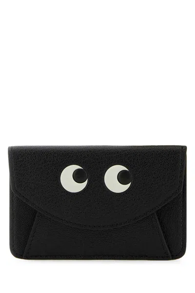 Anya Hindmarch Women Black Leather Card Holder