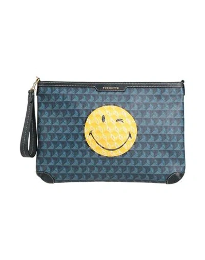 Anya Hindmarch Woman Handbag Navy Size - Textile Fibers In Blue