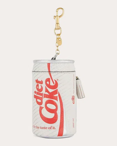 Anya Hindmarch Women's Anya Brands Diet Coke Coin Purse In Silver