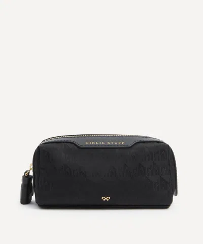 Anya Hindmarch Women's Black Logo Girlie Stuff Pouch