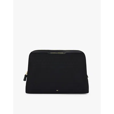 Anya Hindmarch Womens Black Lotions And Potions Shell And Leather Washbag