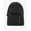 Anya Hindmarch Black Nylon Travel Backpack With Leather Accents In Black