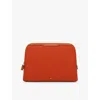 ANYA HINDMARCH WOMENS BURNT SIENNA LOTIONS AND POTIONS SHELL AND LEATHER WASHBAG