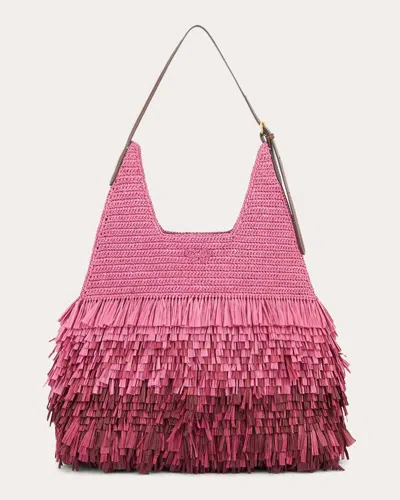 Anya Hindmarch Women's Dégradé Shag Raffia Bag In Pink