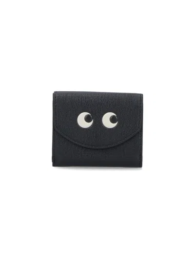 Anya Hindmarch Women's Goat Leather Wallet In Black