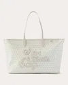 Anya Hindmarch Xs Tote Bag With I Am A Plastic Bag Pattern In White