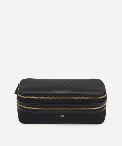 Anya Hindmarch Women's Logo Black Make-up Pouch