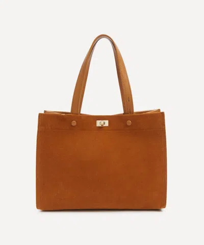 Anya Hindmarch Women's Mortimer Small Suede Tote Bag
