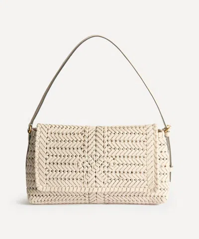 Anya Hindmarch Women's Neeson Leather Shoulder Bag In Cream