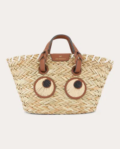 Anya Hindmarch Women's Small Paper Eyes Basket Bag In Neutral