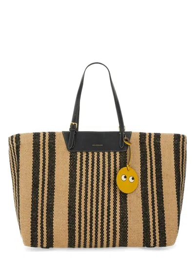Anya Hindmarch Women's Tote Bag With Logo | Size Uni | 198912 Color Black Color Natural