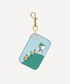 Anya Hindmarch Women's X Peanuts Snoopy Leather Key Charm In Blue