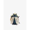 Anya Hindmarch Womens Starling Bug Metallic Leather Coin Purse Charm In Multi