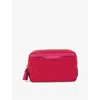 Anya Hindmarch Womens Organiser Duo Recycled-nylon Pouch Magenta In Magenta