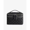 Anya Hindmarch Womens Black Studs Vanity Kit Satin Case In Black