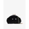 Anya Hindmarch Womens Black Eyes Bead-embellished Clutch Bag In Black