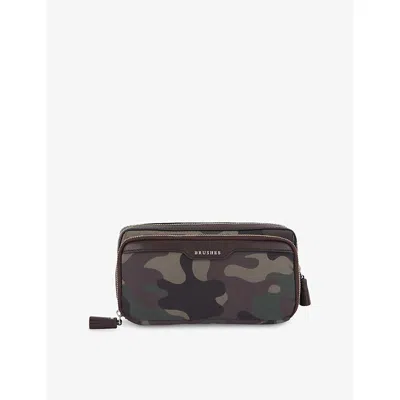 Anya Hindmarch Womens Camouflage-pattern Nylon Makeup Bag In Multi