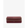 Anya Hindmarch Womens Make Up Logo-branded Shell Makeup Bag Medium Red