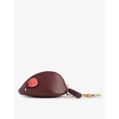 Anya Hindmarch Womens Rosewood Mouse Leather Coin Purse