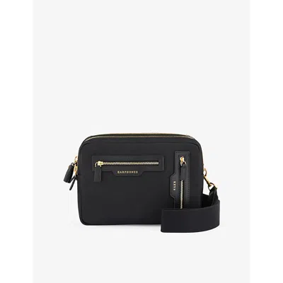 Anya Hindmarch Womens  Trio Recycled-nylon Cross-body Bag In Black