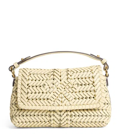 Anya Hindmarch Woven Leather Neeson Cross-body Bag In Neutral