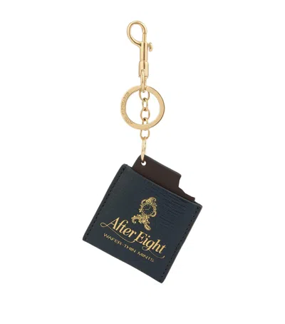 Anya Hindmarch X After Eight Leather Key Charm In Gold