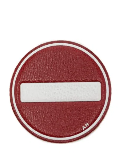 Anya Hindmarch X Charlotte Stockdale X Smiley No-entry Sticker In Red
