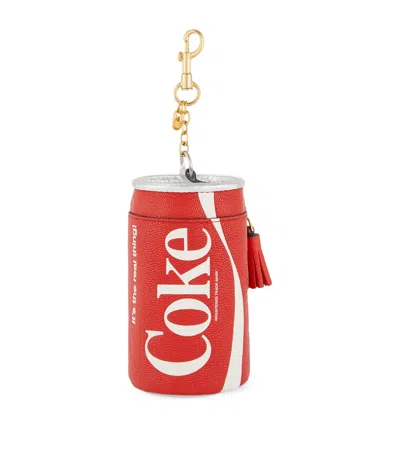 Anya Hindmarch X Coca-cola Leather Coin Purse In Red