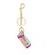 Anya Hindmarch X Love Hearts Leather Key Charm In White
