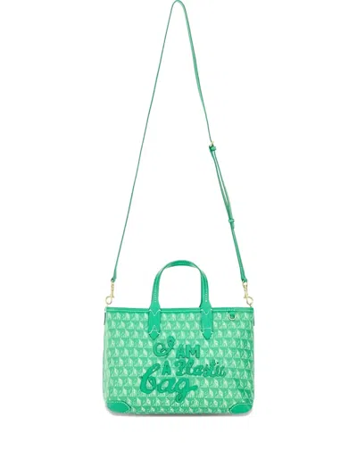 Anya Hindmarch Xs I Am A Plastic Bag Tote Bag In Green