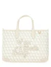 Anya Hindmarch Xs Tote Bag With I Am A Plastic Bag Pattern In Neutral