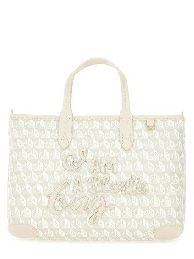 ANYA HINDMARCH ANYA HINDMARCH XS TOTE BAG WITH "I AM A PLASTIC BAG" PATTERN