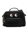 Anya Hindmarch Eyes Patch Zipped Shoulder Bag In Black